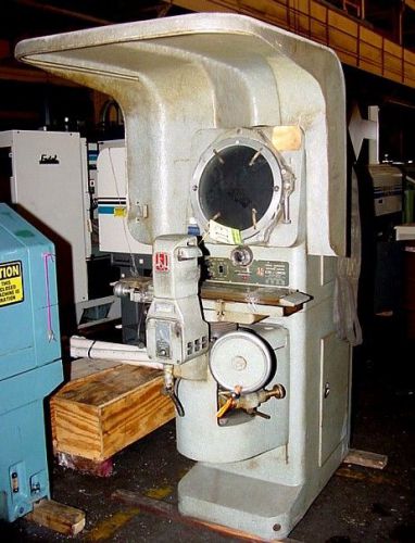 14&#034;  j &amp; l fc-14 optical comparator, floor model, horiz. proj., novalite, reflec for sale