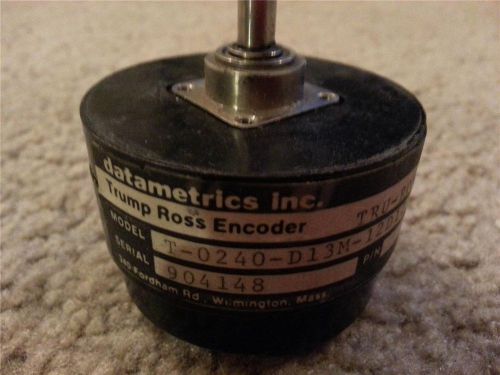 TRUMP ROSS ENCODER TRU-ROTA MODEL T-0240-D13M-12D12