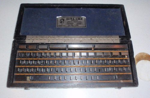 Vintage Scherr Tumico Ultra-Chex , 84 Piece Gauge Block Set