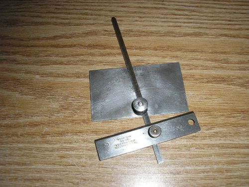 PATTERN MAKER PROTRACTOR METAL RULE &amp; DEPTH GAUGE