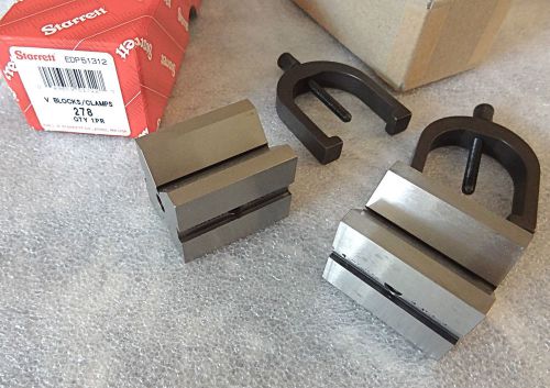 Starrett # 278 precision v-blocks and clamps set …… brand new made in usa for sale