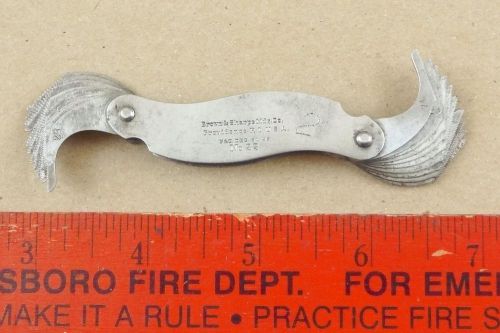 BROWN &amp; SHARPE NO. 22 THREAD PITCH GAUGE GAGE MACHINIST LATHE TOOL