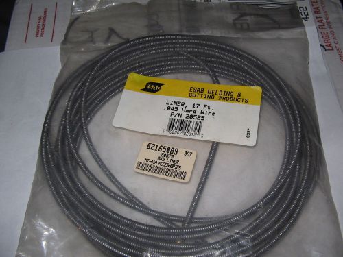 Esab welding liner 17ft., .045” hard wire p/n 20525 for sale