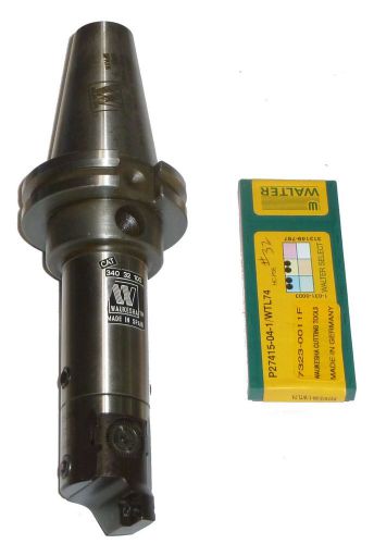 NEW WAUKESHA PINZBOHR 32 4600 FINISH BORING HEAD W/ CAT 40 &amp; INSERTS