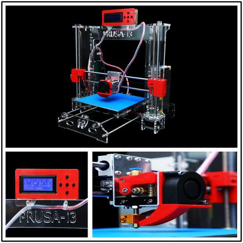 Newest LCD Screen Reprap Prusa i3 desktop 3D Printer Machine High Precision