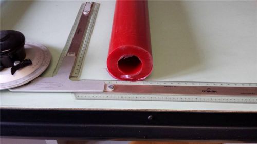 1-3/4&#034; ID x 3-1/4&#034; OD X 24&#034; LONG URETHANE / POLYURETHANE 95 A RED TUBE