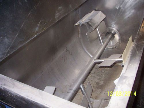 Horizontal Blender 150 Gal, Jacketed, Stainless Steel - Nice!