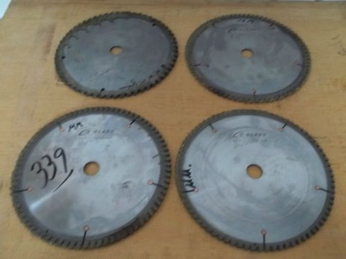 lot of 3 gladu + 1 disston  circular blade  carbide 10 inch