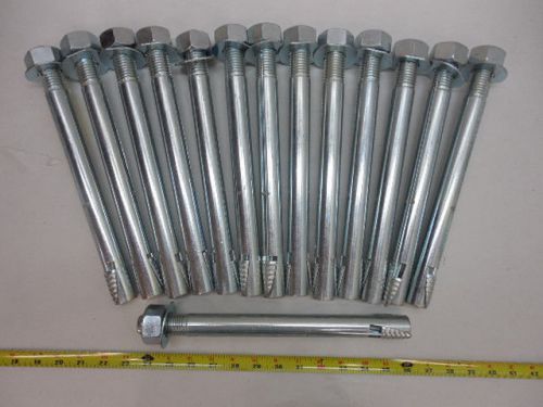 14 Piece 1&#034; x 12&#034; Wej - it  Anchor WAS - 396 Zink Concrete/Stone Screws