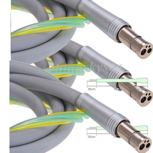 3x 4 holes dental handpiece tubing/hose/connector kavo nsk air motor turbine us for sale