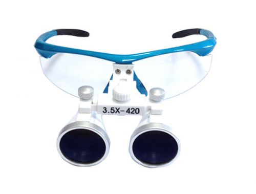 3.5x Dental loupes. 420mm Blue frame factory direct.