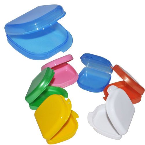 10pcs new dental orthodontic retainer denture mouthguard case box---blue color for sale