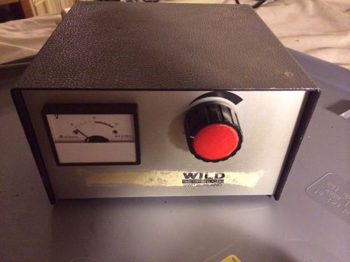 Wild Heerbrugg MTR-19 Microscope Optic Illuminator Power Supply Source ~ Tested