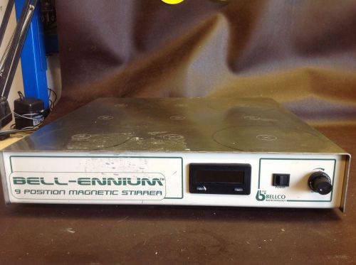 BELL ENNIUM 9 POSITION MAGNETIC STIRRER BELLCO BELL-ENNIUM WORKS GREAT $499