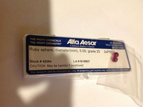 Alfa Aesar Ruby sphere 5mm