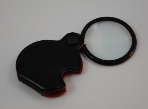 Pocket magnifier lens: 2.5x single lense pouch for sale