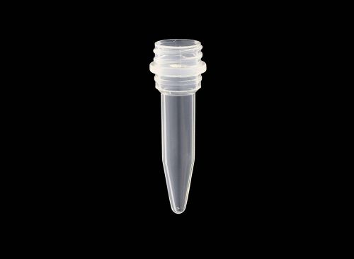 0.5ml screw cap tube, standard bottom, no ribs, 500/pack, 10 packs per case