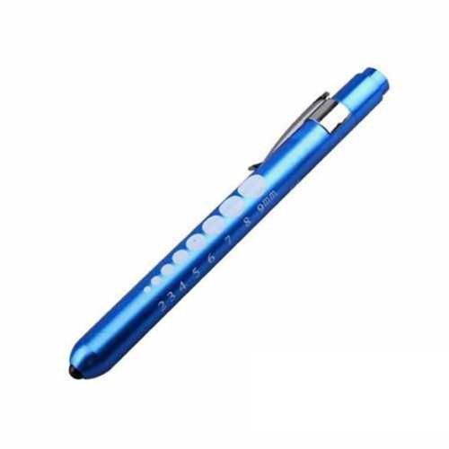 Professional Medical Diagnostic Penlights With Pupil Gauge Blue