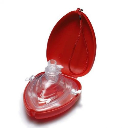 Set of 10 New AMBU Rescue CPR  Masks with Hard Case EMT