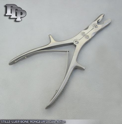 STILLE LUER BONE RONGEUR Double Action 8.75&#034; Curved