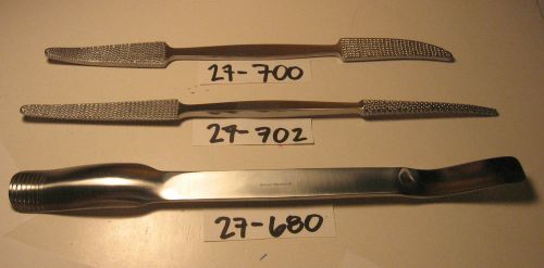 MURPHY AND PUTTI BONE RASP SET OF 3 (27-700,27-702,27-680)