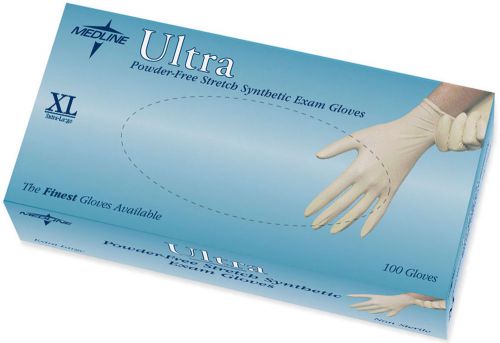 Latex Free Medline Ultra XL MDS193077 Synthetic Powder Free Exam Gloves 100 ea