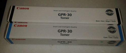 GENUINE CANON GPR-30 CYAN TONER, BLACK TONER  imageRUNNER ADVANCE C5045 C5051