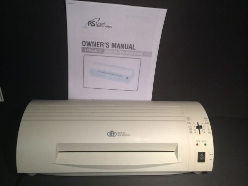 Royal Sovereign Document Laminator 9 Inch RPA-5954 Laminating Machine HOT / COLD