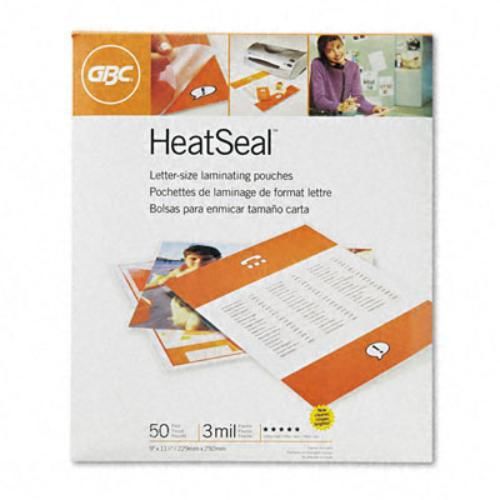 Gbc heatseal ultraclear thermal laminating pouch - 50 / pack - clear (3745690) for sale