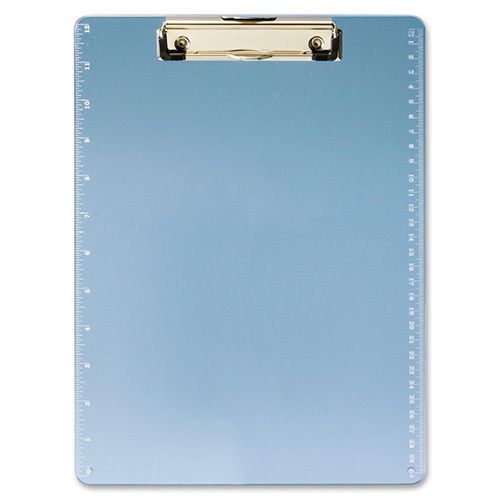 Officemate acrylic clipboard w/ruler blue. sold as each for sale