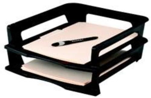 Sanford Regeneration Desk Accessories Letter Tray Front-Load 2 Count