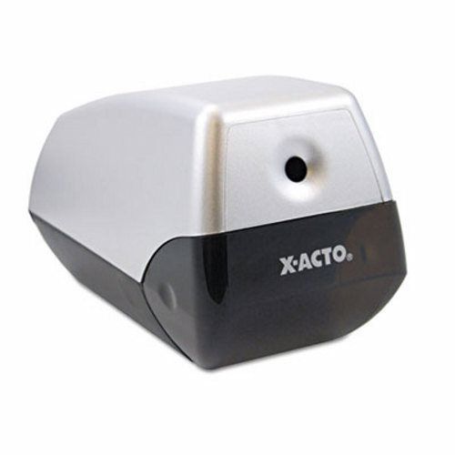 X-acto Model 1900 Desktop Electric Pencil Sharpener, Silver/Black (EPI1900)