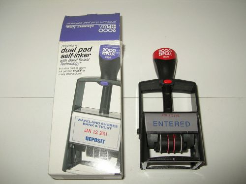 New Cosco Dual Pad Self Inker Stamp 01145  2660