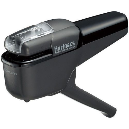 Kokuyo Harinacs Stapleless Stapler 10 Sheets Black   SLN-MSH110D JAPAN NEW