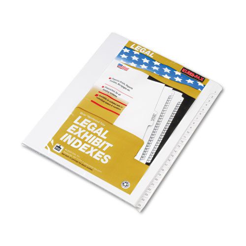 90000 Series Legal Exhibit Index Dividers, 1/25 Side Cut, Label &#034;1&#034;-&#034;25&#034;