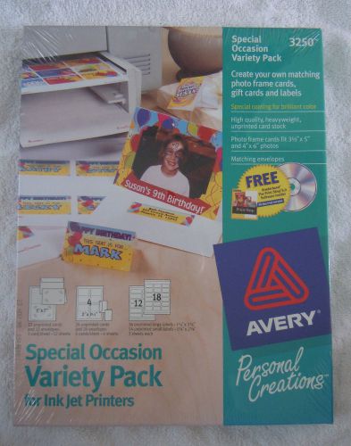 Avery 3250 special occasion variety pack for ink jet printers for sale