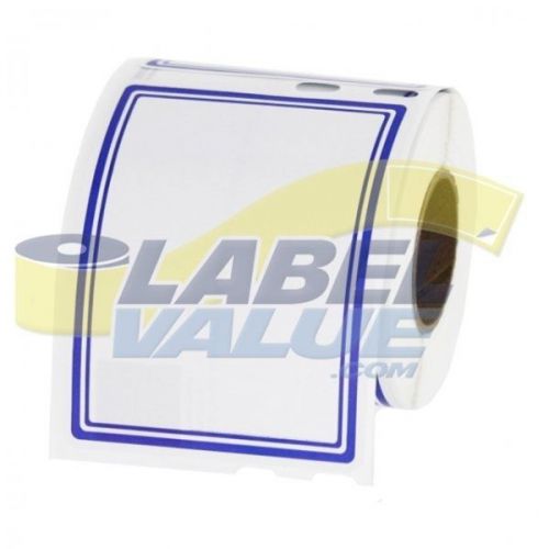 Seiko Compatible LV-SLP-NB Name Badge Labels - Blue Border