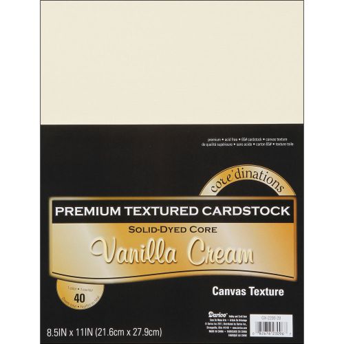 Darice Core-dinations Value Pack Cardstock 8-1/2-in x 11-in 40/Pkg GX220028