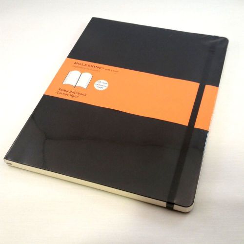 Moleskine Classic Notebook, Extra Large, Ruled, Black, Soft Cover (7.5 x 10)