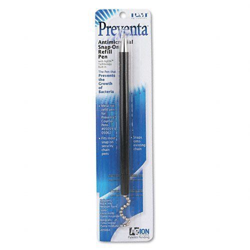 Pm company snap-on refill for preventa deluxe counter pen, medium pt., black ink for sale