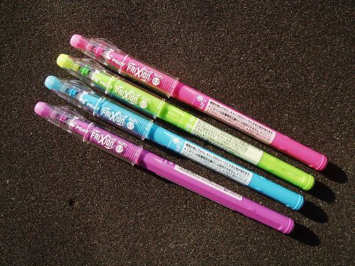 4 Colors Pilot Frixion Ball Point 0.7mm(LightBlue LightGreen Pink LightPurple)