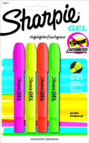 Sanford Sharpie Gel Highlighter Assorted 4 Count