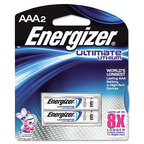 Energizer e lithium batteries, aaa, 2 batteries/pack, pk - evel92bp2 for sale