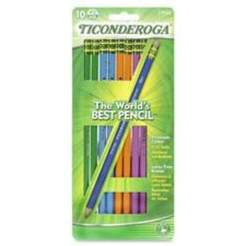 Dixon Ticonderoga No. 2 Soft 10 Count Assorted Colors