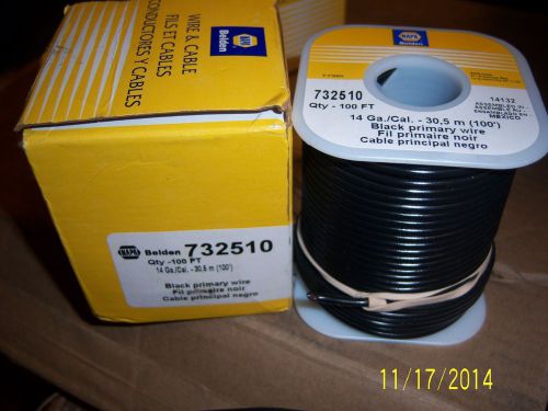 New napa belden 100&#039; 14ga black primary wire 732510 * for sale