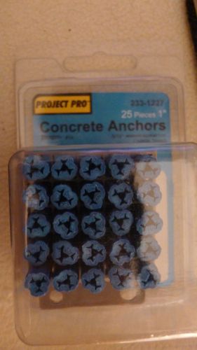 25x Project Pro 1&#034; Concrete Anchor