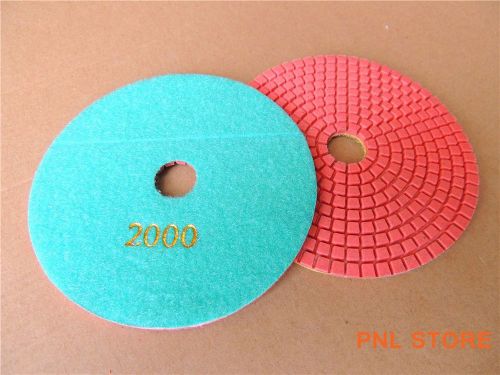 1pc 2000# diamond polishing pads 4 inch wet/dry granite marble concrete stone for sale