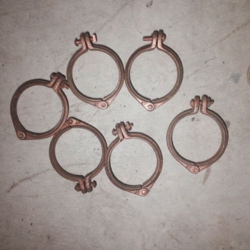 Circular Pipe Clamps 3&#034; (lot Of 6)