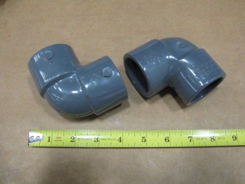 3 eslon 1-1/4&#034; pvc 90° elbows sch 80 ~new~ for sale