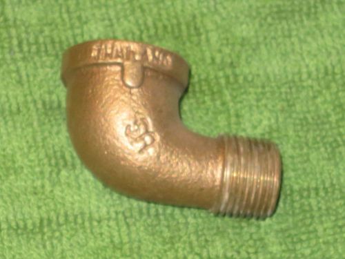 NIB  LOT OF  5 - 3/8 INCH BRASS STREET ELBOW